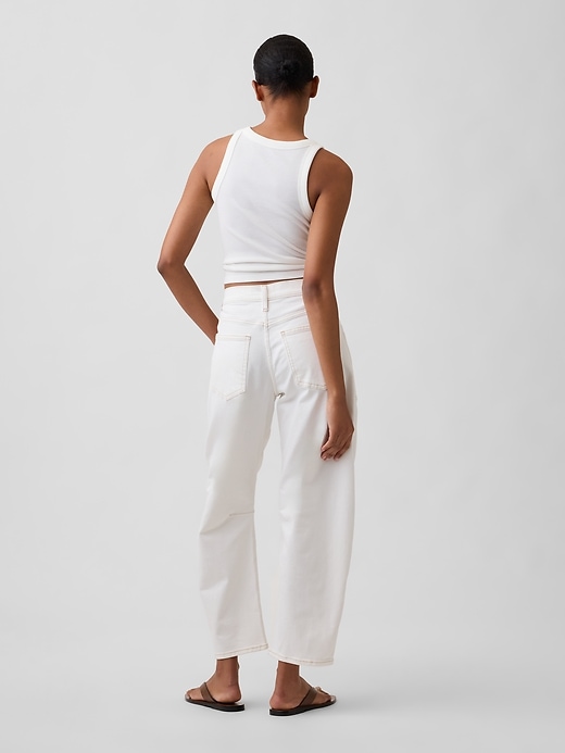 Image number 4 showing, High Rise Barrel Jeans