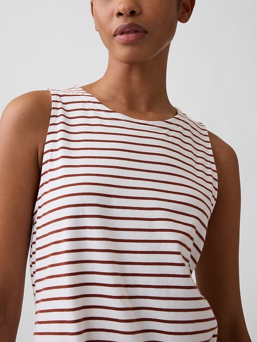 Image number 3 showing, Stripe Mini Tank Dress