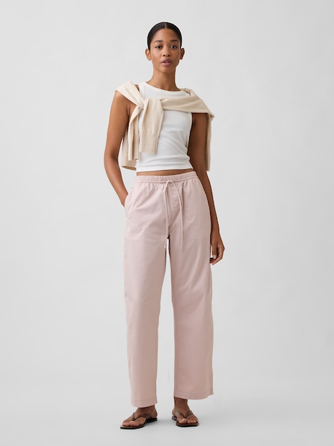Mid Rise Easy Barrel Khakis