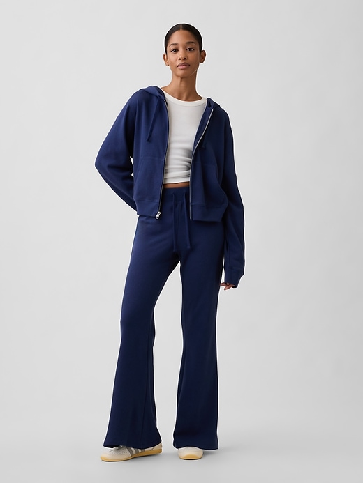 Image number 3 showing, French Terry Cropped Zip Hoodie