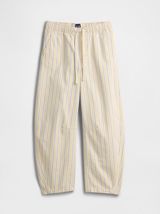 Image number 7 showing, Mid Rise Stripe Pull-On Barrel Jeans