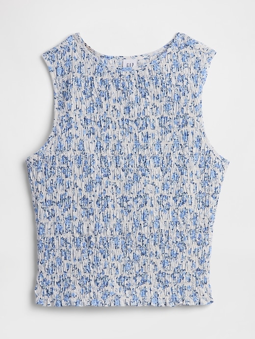 Image number 5 showing, Smocked Sleeveless Boatneck Top