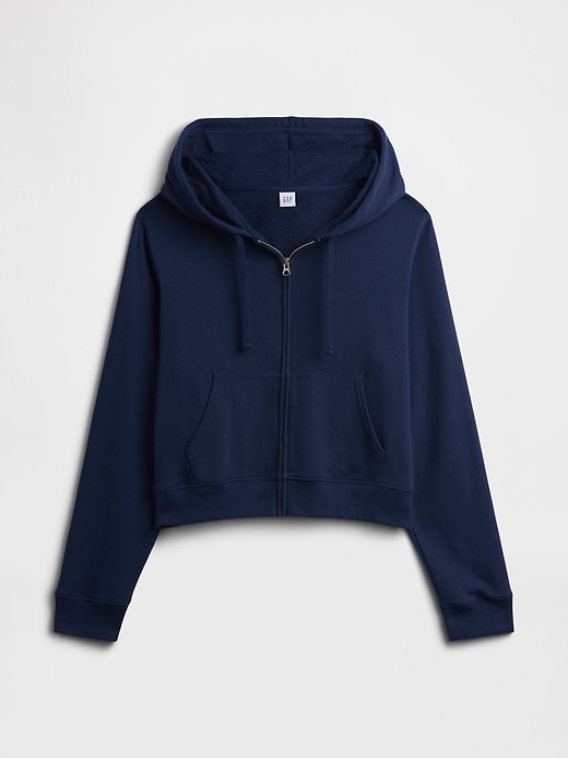 Image number 5 showing, French Terry Cropped Zip Hoodie