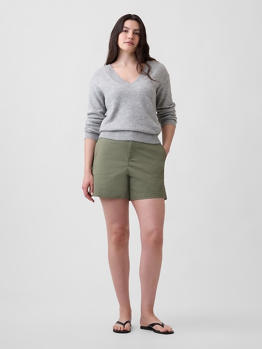 Image number 5 showing, 5" Mid Rise Downtown Khaki Shorts