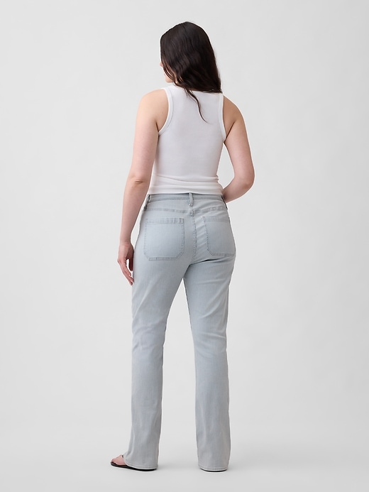 Image number 6 showing, Mid Rise Universal Stripe Baby Boot Jeans