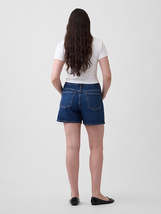 Image number 6 showing, 5" Mid Rise Soft Denim Shorts