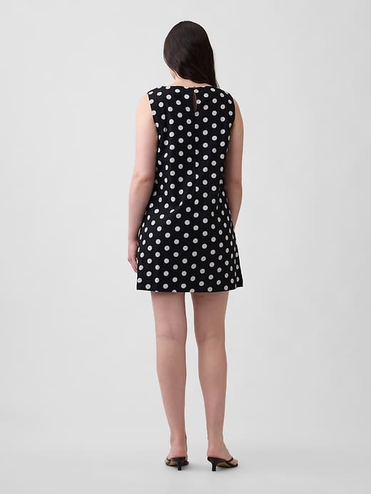 Image number 5 showing, Linen-Blend Apron Mini Dress