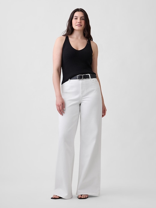 Image number 5 showing, Mid Rise Wide-Leg Jeans
