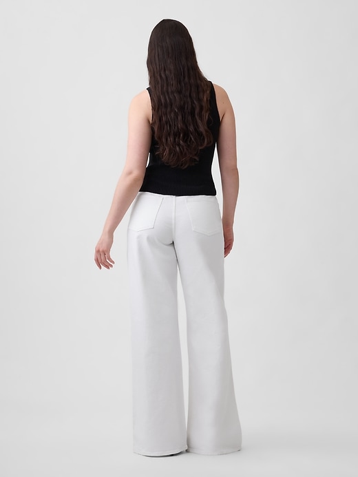 Image number 6 showing, Mid Rise Wide-Leg Jeans