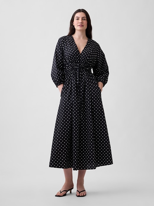 Image number 4 showing, V-Neck Tie-Front Maxi Dress