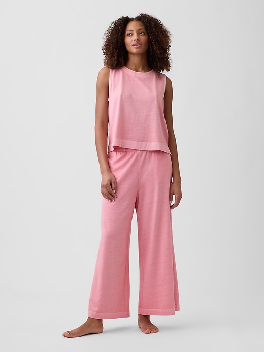 Image number 3 showing, Crewneck PJ Shell Tank Top