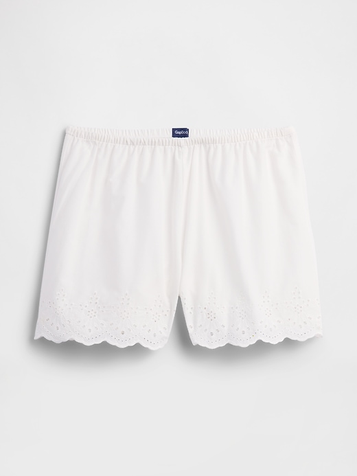 Image number 4 showing, Poplin Eyelet PJ Shorts