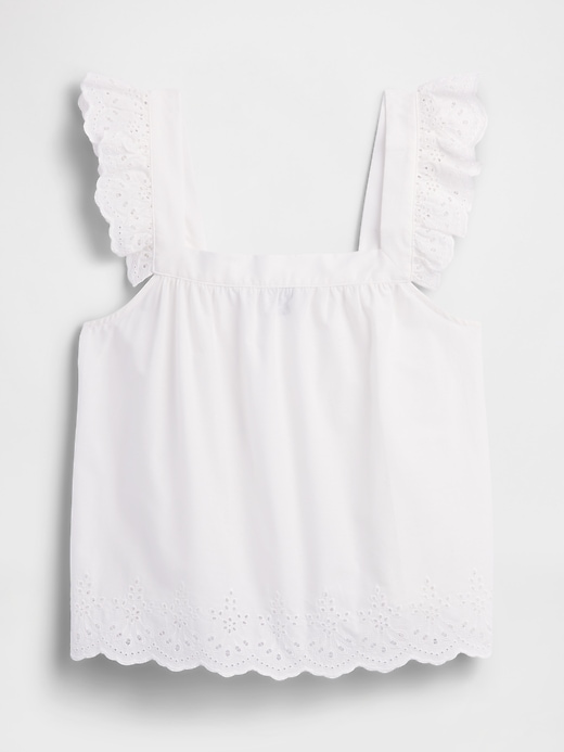 Image number 4 showing, Poplin Eyelet PJ Top