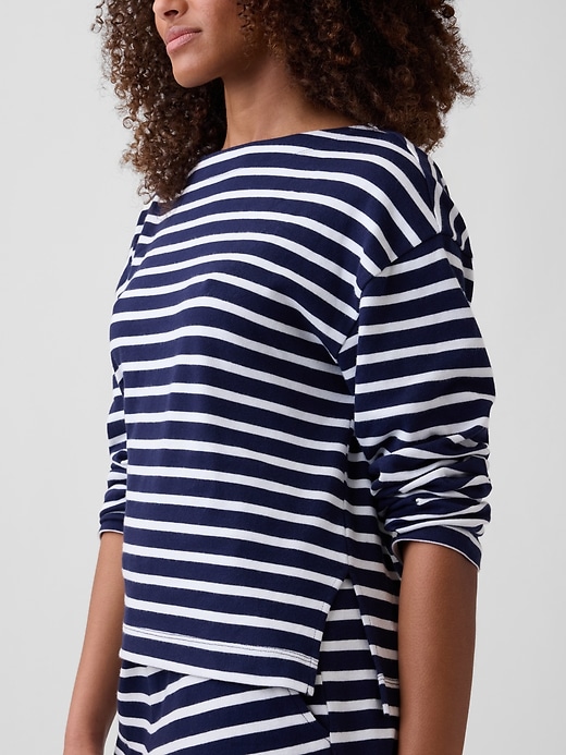 Image number 4 showing, Stripe Boatneck Top