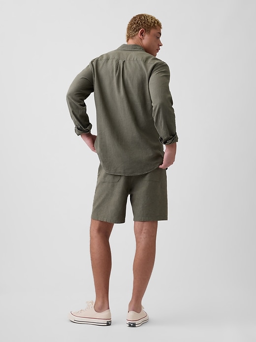 Image number 2 showing, 7" Linen-Blend Easy Shorts
