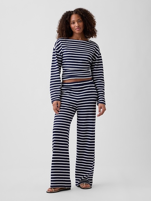 Image number 1 showing, Stripe Pull-On Pants