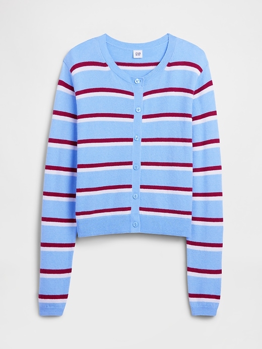 Image number 5 showing, CashSoft Stripe Crewneck Cardigan