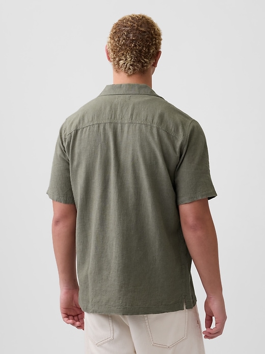 Image number 2 showing, Linen-Blend Vacay Shirt in Standard Fit