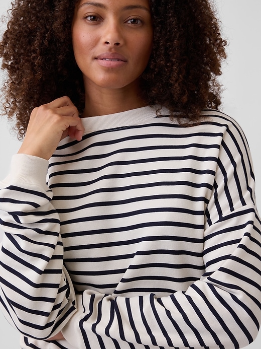 Image number 4 showing, Oversized Wedge French Terry Sweatshirt