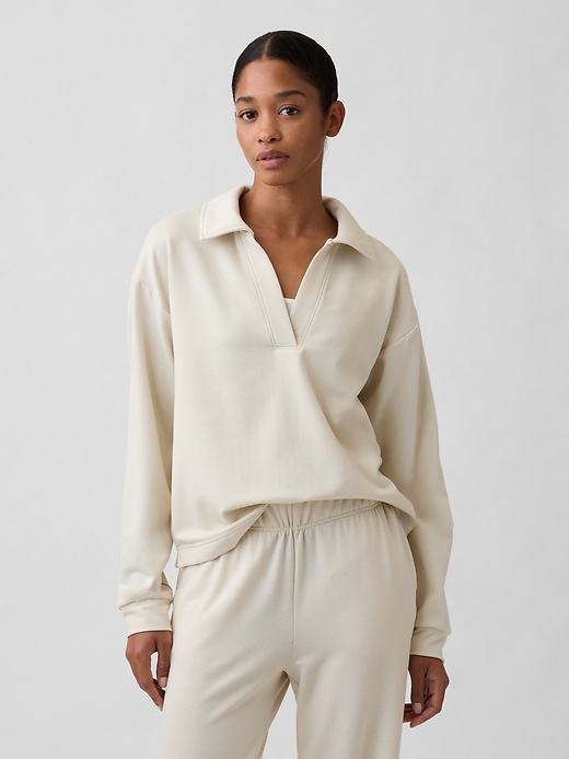 Image number 1 showing, CloudLight Relaxed Polo Sweatshirt
