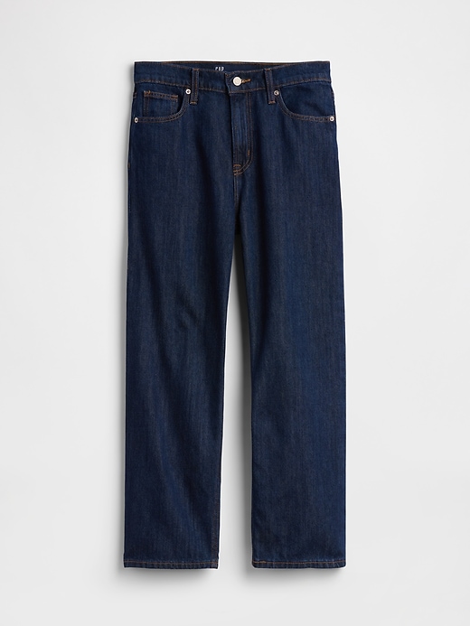 Image number 5 showing, Mid Rise SuperSoft Relaxed Straight Crop Jeans