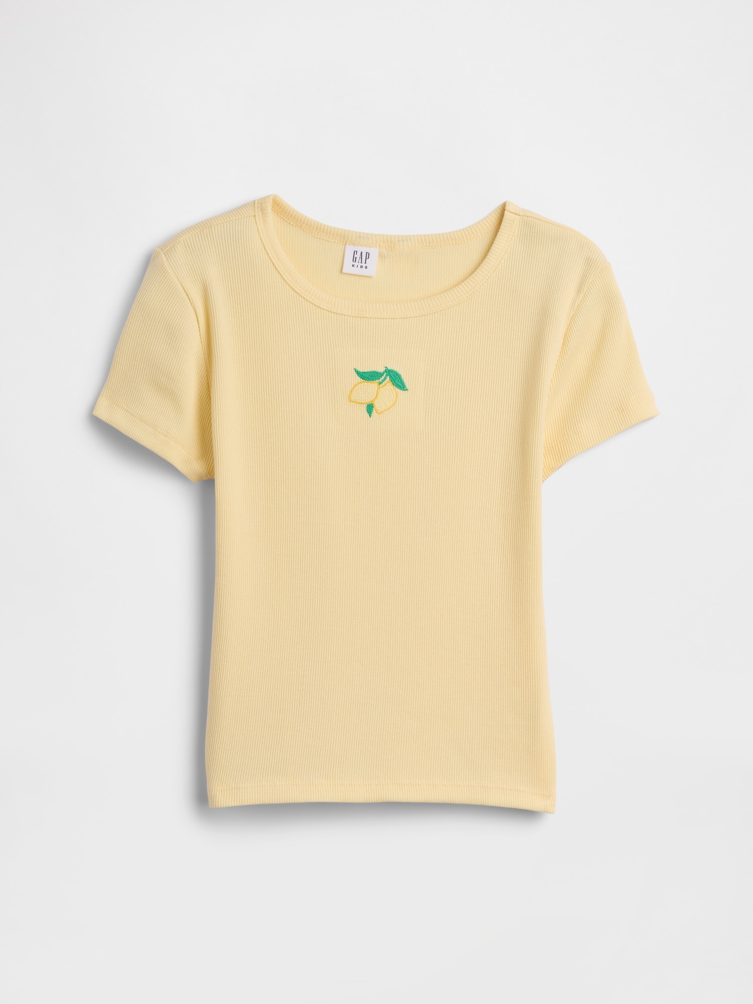 Kids Ribbed Crewneck T-Shirt