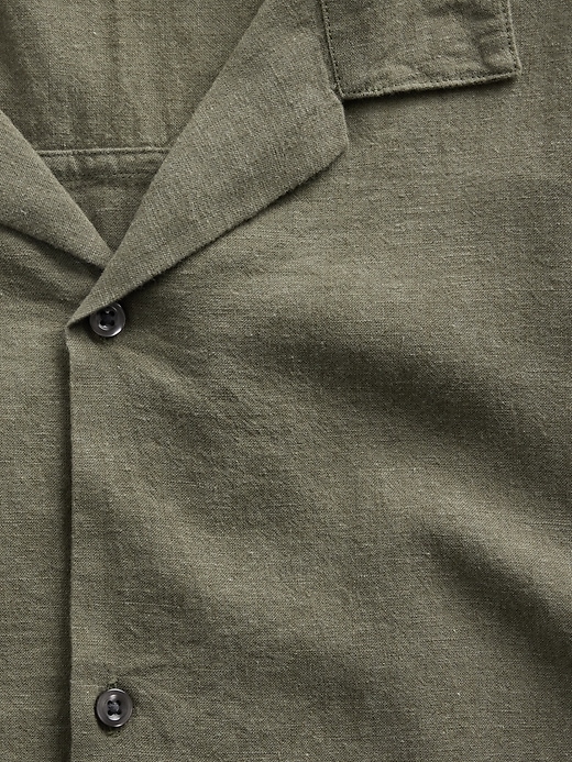 Image number 4 showing, Linen-Blend Vacay Shirt in Standard Fit