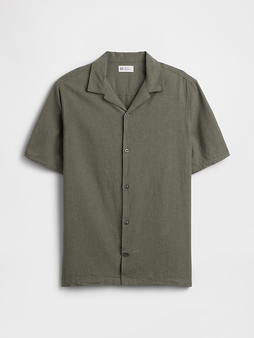 Image number 5 showing, Linen-Blend Vacay Shirt in Standard Fit