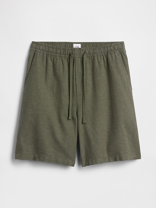 Image number 6 showing, 7" Linen-Blend Easy Shorts