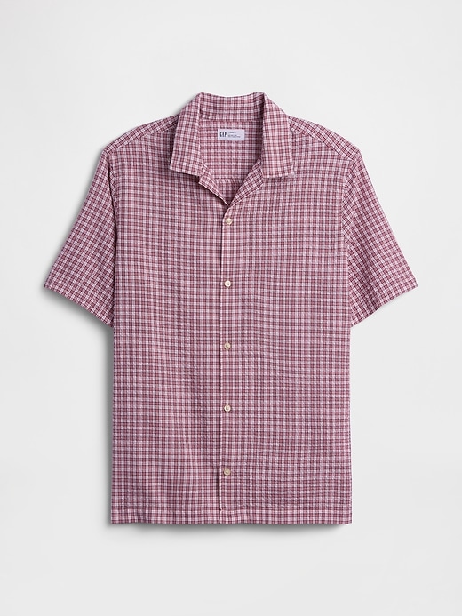 Image number 5 showing, Crinkle-Cotton Vacay Shirt in Standard Fit
