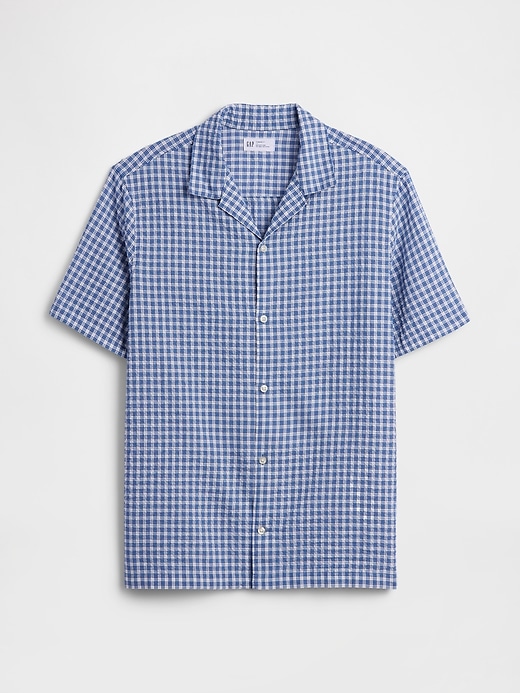 Image number 5 showing, Crinkle-Cotton Vacay Shirt in Standard Fit
