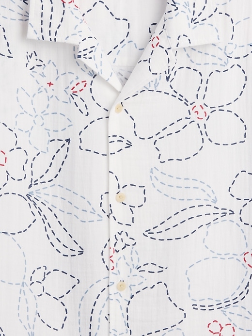 Image number 4 showing, Gauze Vacay Shirt in Boxy Fit