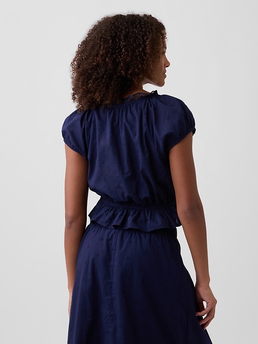 Image number 2 showing, Cap-Sleeve Pintuck Top