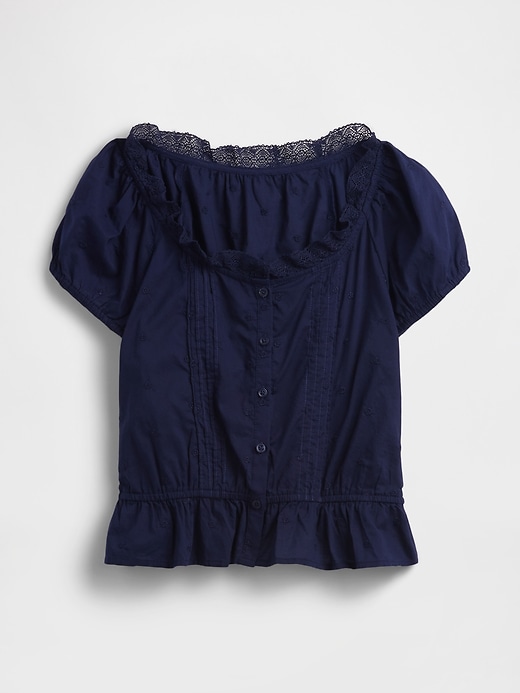 Image number 5 showing, Cap-Sleeve Pintuck Top