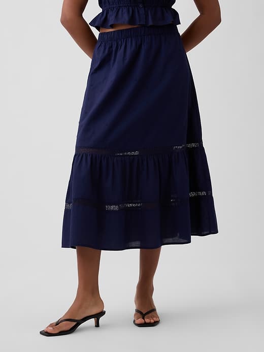 Image number 3 showing, Relaxed Tiered Maxi Skirt
