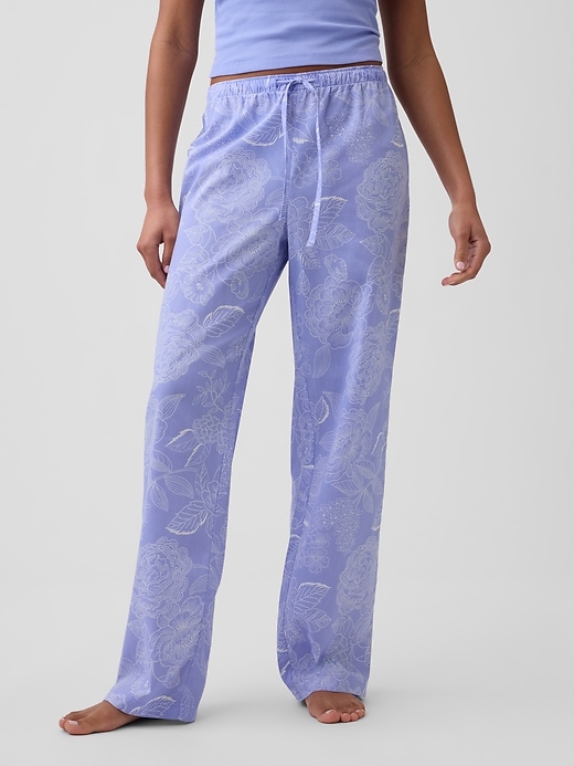 Image number 3 showing, Poplin PJ Pants