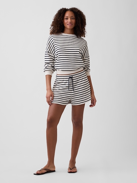 Image number 1 showing, Relaxed French Terry Dolphin Shorts