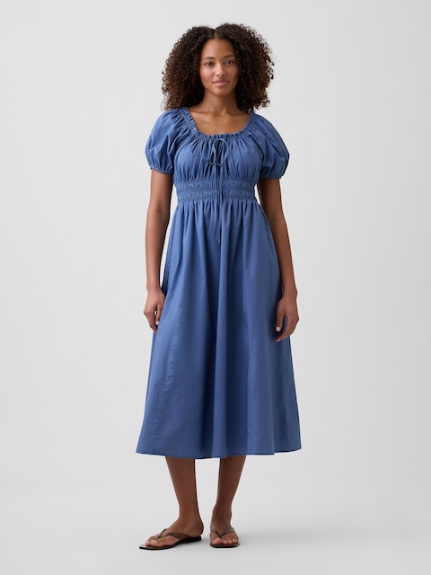 Puff Sleeve Maxi Dress