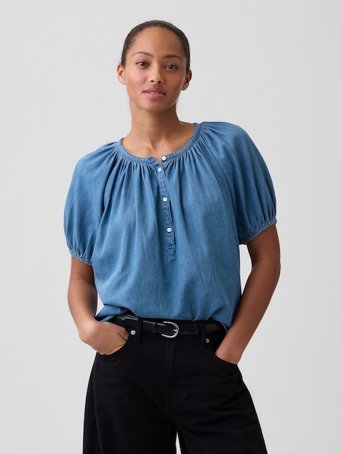 Oversized Puff Sleeve Top