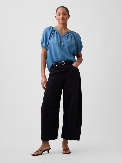 Image number 3 showing, Oversized Puff Sleeve Top