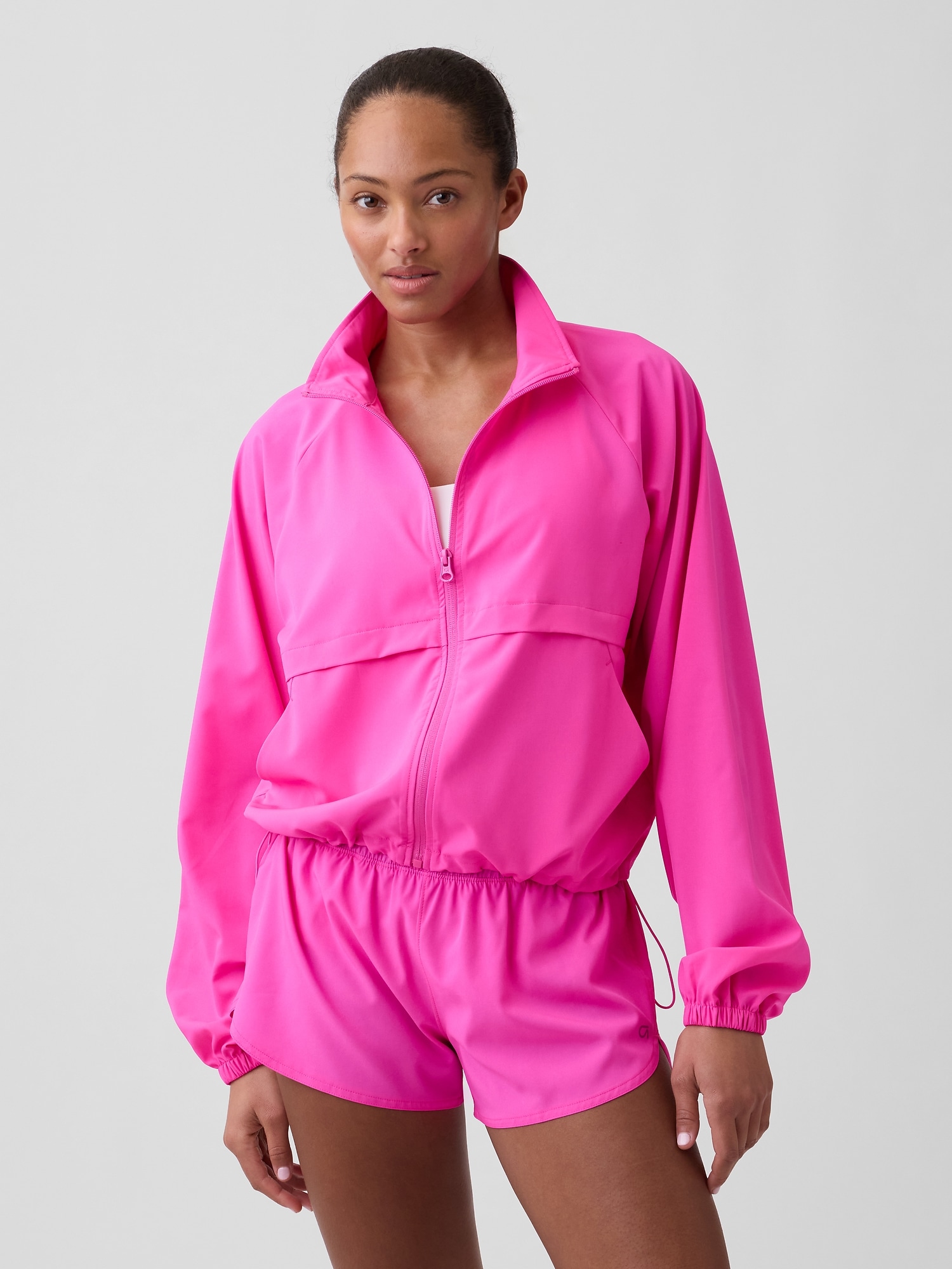 GapFit Oversized Runaround Track Jacket