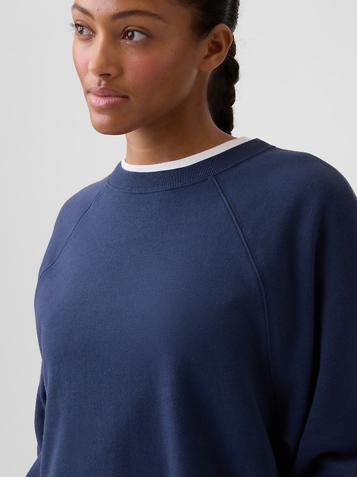 Image number 4 showing, Oversized French Terry Crewneck Sweatshirt