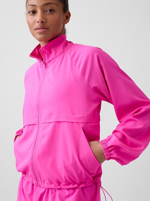 Image number 4 showing, GapFit Oversized Runaround Track Jacket