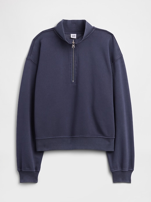 Image number 5 showing, Oversized Fleece Half-Zip Sweatshirt
