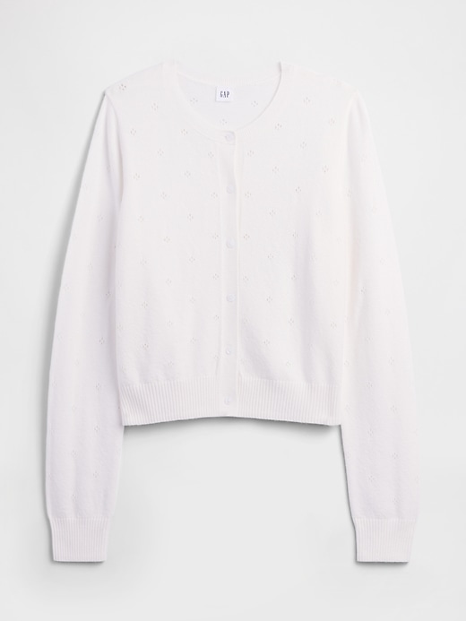 Image number 5 showing, CashSoft Pointelle Cardigan