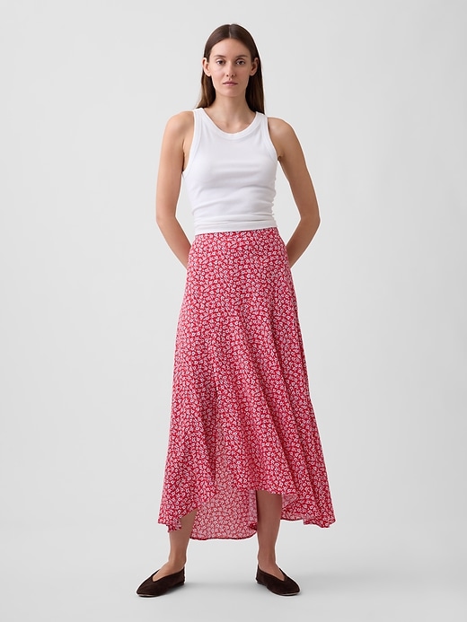 Image number 1 showing, Seamed Midi Skirt