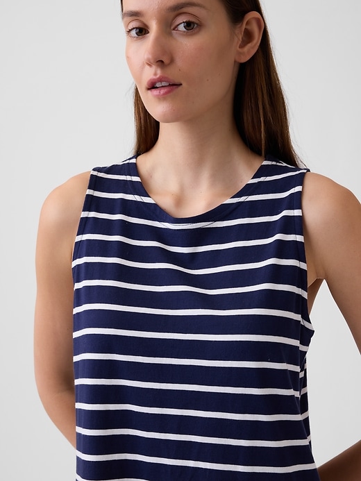 Image number 3 showing, Stripe Mini Tank Dress