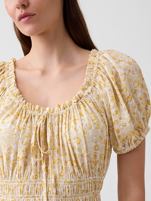 Image number 3 showing, Puff Sleeve Maxi Dress