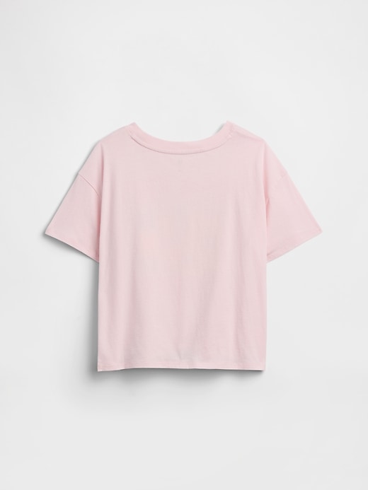 Image number 2 showing, Kids Oversized Knot-Tie Graphic T-Shirt