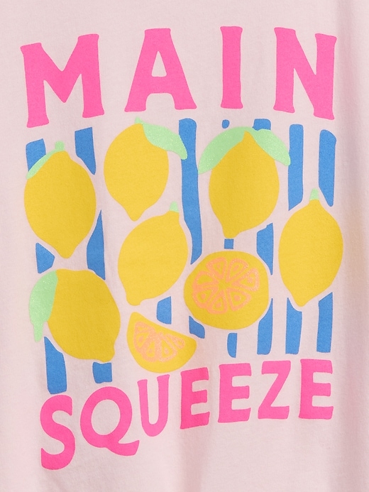 Image number 3 showing, Kids Oversized Knot-Tie Graphic T-Shirt